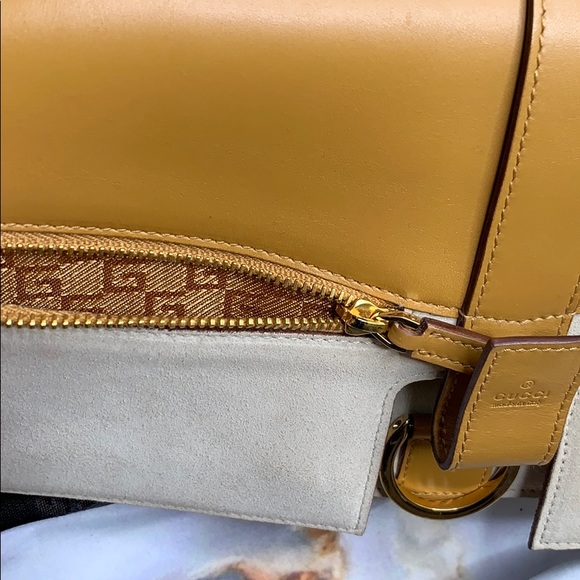 Authentic Gucci leather/suede shoulder bag - Picture 11 of 16